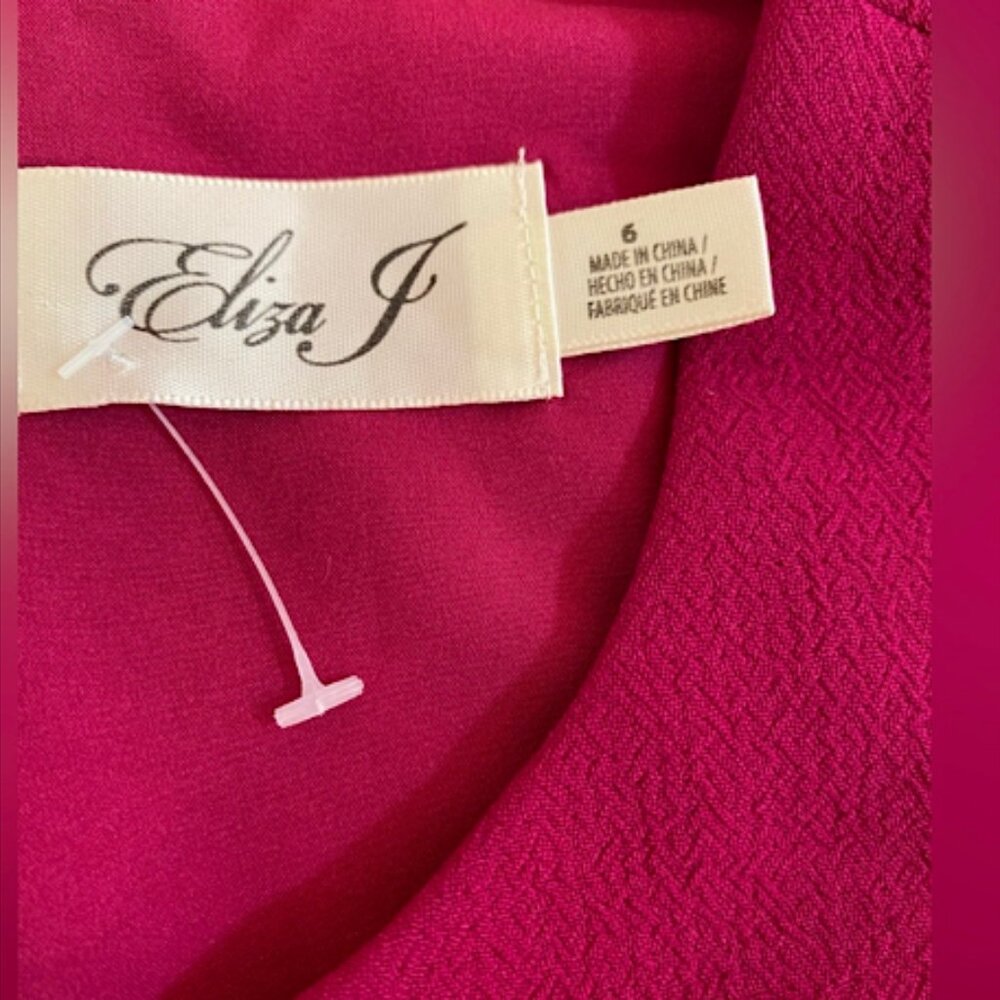 WNWOT Eliza J Pink Pinafore style dress with pleated hem. - Picture 4 of 6